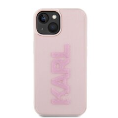 Karl Lagerfeld KLHCP15S3DMBKCP iPhone 15 6.1" różowy|pink hardcase 3D Rubber Glitter Logo цена и информация | Чехлы для телефонов | kaup24.ee