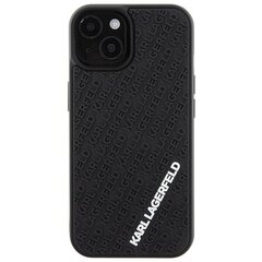 Karl Lagerfeld KLHCP15S3DMKRLK iPhone 15 6.1" czarny|black hardcase 3D Rubber Multi Logo цена и информация | Чехлы для телефонов | kaup24.ee