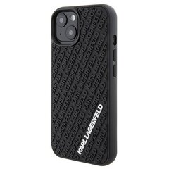 Karl Lagerfeld KLHCP15S3DMKRLK iPhone 15 6.1" czarny|black hardcase 3D Rubber Multi Logo цена и информация | Чехлы для телефонов | kaup24.ee