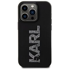 Karl Lagerfeld KLHCP15X3DMBKCK iPhone 15 Pro Max 6.7" czarny|black hardcase 3D Rubber Glitter Logo цена и информация | Чехлы для телефонов | kaup24.ee