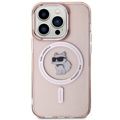 Karl Lagerfeld KLHMP15LHFCCNOP iPhone 15 Pro 6.1" różowy|pink hardcase IML Choupette MagSafe цена и информация | Чехлы для телефонов | kaup24.ee