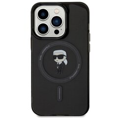 Karl Lagerfeld KLHMP15LHFCKNOK iPhone 15 Pro 6.1" czarny|black hardcase IML Ikonik MagSafe цена и информация | Чехлы для телефонов | kaup24.ee