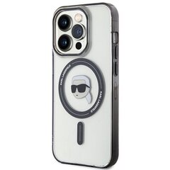 Karl Lagerfeld KLHMP15LHKHNOTK iPhone 15 Pro 6.1" transparent hardcase IML Karl`s Head MagSafe цена и информация | Чехлы для телефонов | kaup24.ee