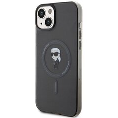 Karl Lagerfeld KLHMP15MHFCKNOK iPhone 15 Plus 6.7" czarny|black hardcase IML Ikonik MagSafe цена и информация | Чехлы для телефонов | kaup24.ee