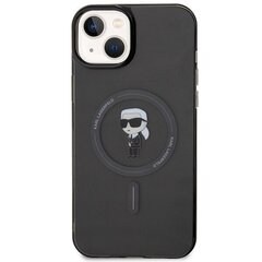 Karl Lagerfeld KLHMP15MHFCKNOK iPhone 15 Plus 6.7" czarny|black hardcase IML Ikonik MagSafe цена и информация | Чехлы для телефонов | kaup24.ee