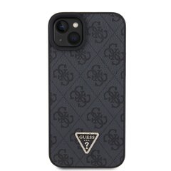 Guess PU 4G Strass Triangle Metal Logo Case for iPhone 15 Plus Black цена и информация | Чехлы для телефонов | kaup24.ee