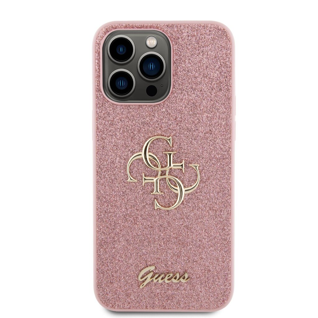 Guess PU Fixed Glitter 4G Case GUHCP15XHG4SGP hind ja info | Telefoni kaaned, ümbrised | kaup24.ee