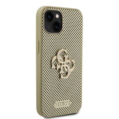 Guess PU Perforated 4G Glitter Metal Logo Case for iPhone 13 Gold цена и информация | Чехлы для телефонов | kaup24.ee