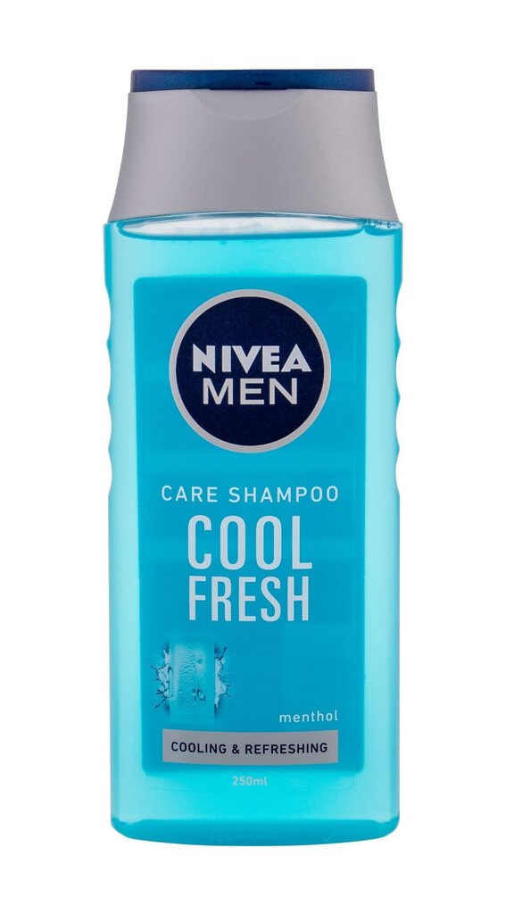 Šampoon normaalsetele ja rasustele juustele Nivea Men Cool meestele 250 ml цена и информация | Šampoonid | kaup24.ee