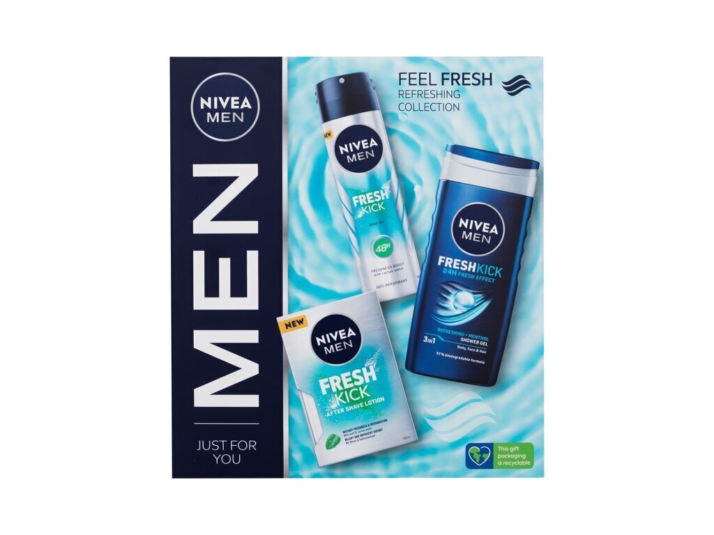 Keha- ja nahahoolduskomplekt meestele: dušigeel, 250 ml + deodorant, 150 ml + habemeajamisjärgne losjoon, 100 ml hind ja info | Raseerimisvahendid | kaup24.ee