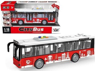 Heli ja valgusega buss, 32x16,5x11cm hind ja info | Poiste mänguasjad | kaup24.ee