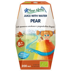 Laste pirnimahl veega Fleur Alpine, alates 8 kuust, 200 ml x 3 hind ja info | Snäkid, joogid lastele | kaup24.ee