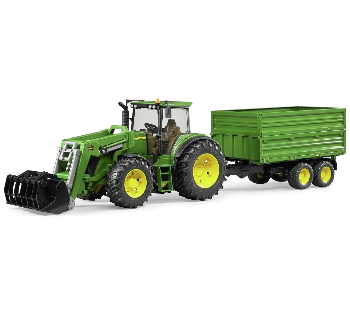 Traktor-tõstuk koos haagisega, Bruder 03055 цена и информация | Poiste mänguasjad | kaup24.ee