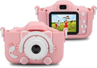 Розовый детский фотоаппарат c картой памяти, Kruzzel AC22296 цена и информация | Развивающие игрушки и игры | kaup24.ee