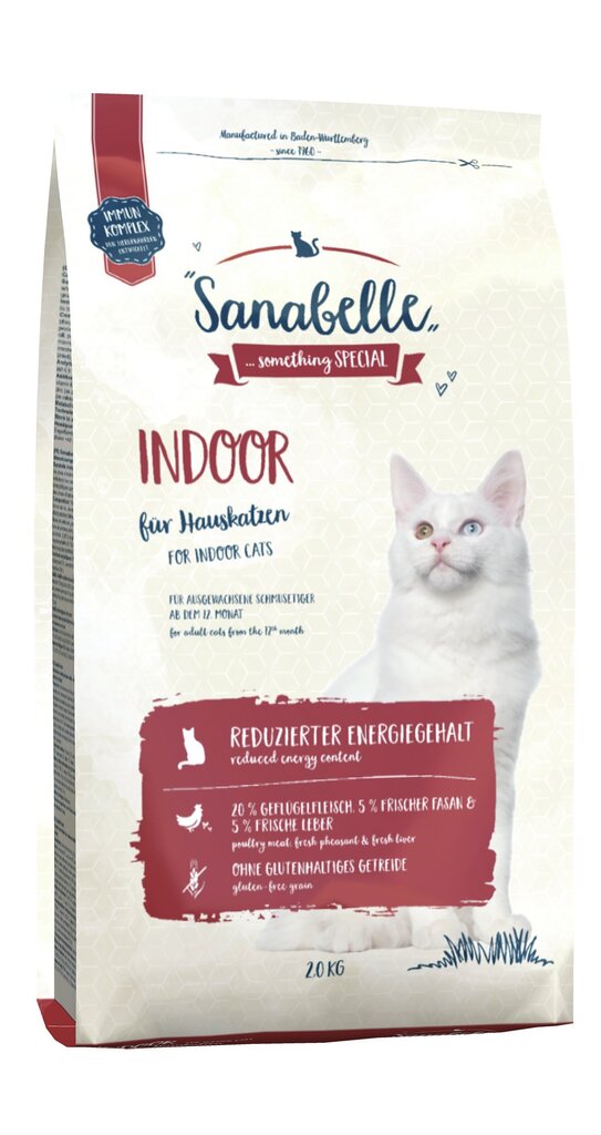 Kuivtoit Sanabelle toakassidele Indoor, 2 kg hind ja info | Kuivtoit kassidele | kaup24.ee