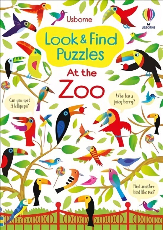 Look and Find Puzzles At the Zoo hind ja info | Noortekirjandus | kaup24.ee