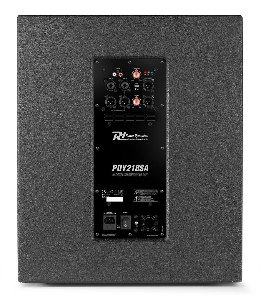 Power Dynamics PDY218SA aktiivne subwoofer, 1000W hind ja info | Kõlarid | kaup24.ee