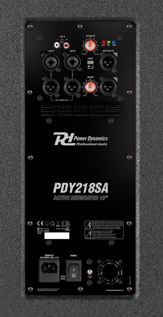 Power Dynamics PDY218SA aktiivne subwoofer, 1000W hind ja info | Kõlarid | kaup24.ee