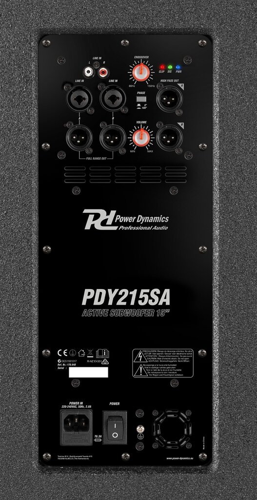 Power Dynamics PDY215SA aktiivne subwoofer, 900W hind ja info | Kõlarid | kaup24.ee