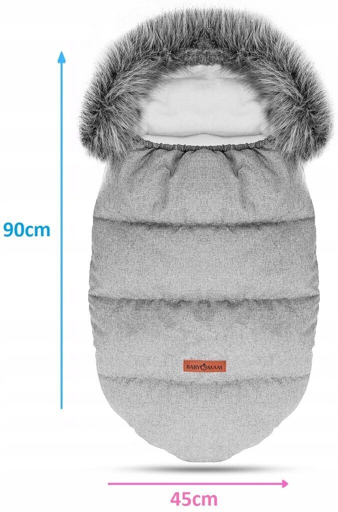 Talvine soojakott BabyMam, 90x45 cm, hall hind ja info | Beebipadjad ja -tekid | kaup24.ee