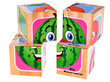 Puidust pusle 4 tükki, puuviljad hind ja info | Imikute mänguasjad | kaup24.ee