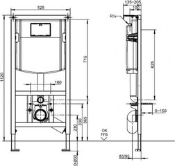 Varjatud raam Villeroy & Bosch ViConnect 92246100 hind ja info | WC-poti tarvikud | kaup24.ee