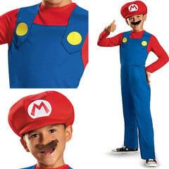 Kostüüm lastele Super Mario 127-136 cm цена и информация | Карнавальные костюмы | kaup24.ee