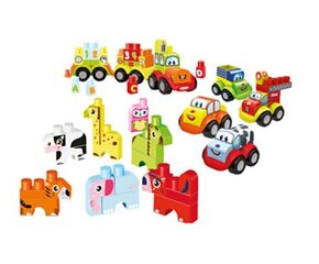 Värviline klotsidega rong Ecoiffier 7770 hind ja info | Imikute mänguasjad | kaup24.ee