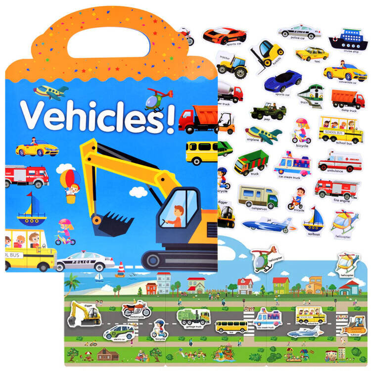 Kleebisalbum, sõidukid цена и информация | Arendavad mänguasjad | kaup24.ee
