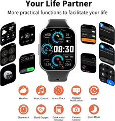 Electronics LV-Q23 Black цена и информация | Смарт-часы (smartwatch) | kaup24.ee
