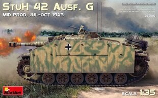 Liimitav mudel MiniArt 35385 StuH 42 Ausf. G Mid Prod. (Jul-Oct 1943) 1/35 hind ja info | Liimitavad mudelid | kaup24.ee