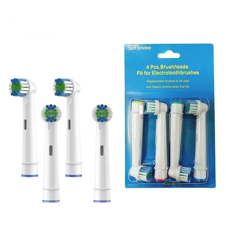 Elektrilise hambaharja otsikud Oral-B jaoks Soft, 4 tk hind ja info | Elektriliste hambaharjade otsikud | kaup24.ee