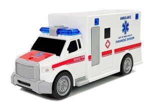 Heliga kiirabiauto Lean Toys, valge hind ja info | Poiste mänguasjad | kaup24.ee