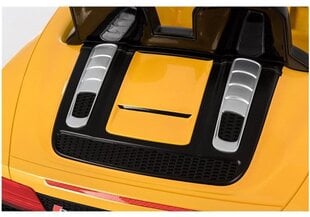 Детский электромобиль Audi R8 Spyder, желтый цена и информация | Электромобили для детей | kaup24.ee