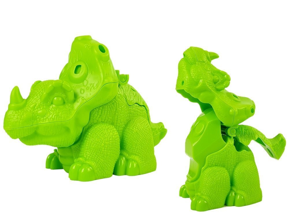 Plastiliinist dinosauruste komplekt, 4 värvi, 12 tk. hind ja info | Poiste mänguasjad | kaup24.ee