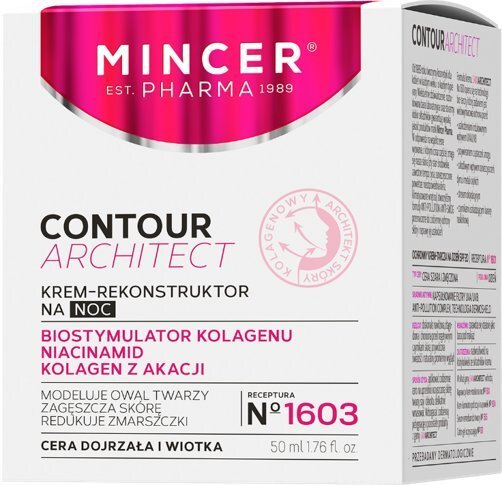 Öine taastav näokreem Mincer Pharma Contour Architect 1603 50 ml цена и информация | Näokreemid | kaup24.ee