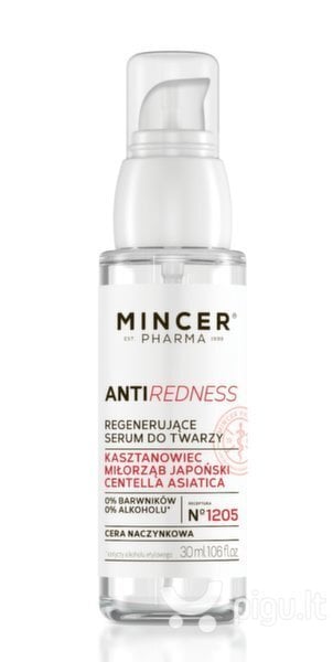 Taastav näoseerum Mincer Pharma Anti-Redness 1205 30 ml hind ja info | Näoõlid, seerumid | kaup24.ee