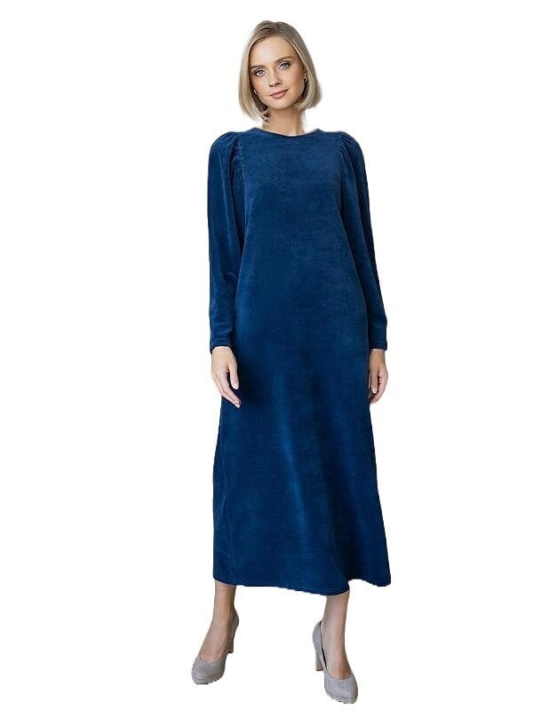 Pikk veluurne kleit Lega SKZ156, sinine hind ja info | Kleidid | kaup24.ee