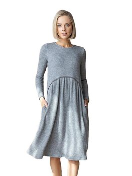 Трикотажное платье с вискозой Lega SKZ161, серый цена и информация | Платья | kaup24.ee