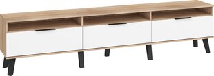 ТВ столик Sven 3D, коричневый / белый цена и информация | Тумбы под телевизор | kaup24.ee