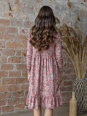 Велюровое расклешенное платье Lega SKZ158, розовый цена и информация | Платья | kaup24.ee