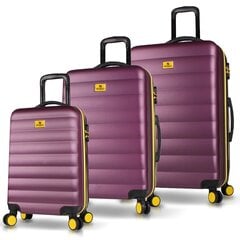 Kohvrite komplekt My Valice 6445, 3tk, lilla цена и информация | Чемоданы, дорожные сумки | kaup24.ee