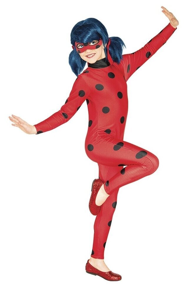 Karnevalikostüüm Miraculous Ladybug, punane цена и информация | Karnevali kostüümid | kaup24.ee