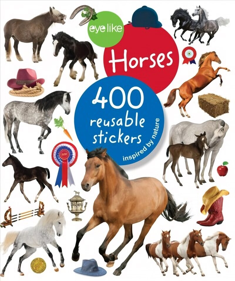 Eyelike Stickers: Horses hind ja info | Väikelaste raamatud | kaup24.ee
