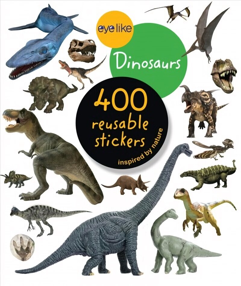 Eyelike Stickers: Dinosaurs цена и информация | Väikelaste raamatud | kaup24.ee