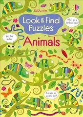 Look and Find Puzzles Animals цена и информация | Книги для малышей | kaup24.ee