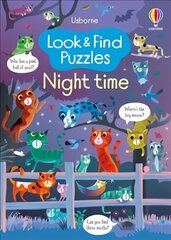 Look and Find Puzzles Night time hind ja info | Väikelaste raamatud | kaup24.ee