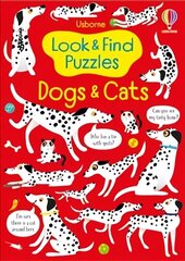 Look and Find Puzzles Dogs and Cats hind ja info | Väikelaste raamatud | kaup24.ee