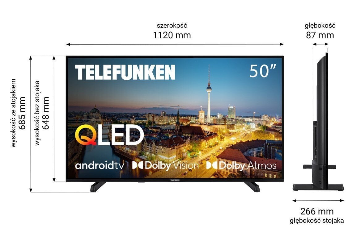 Telefunken 50QAG9030 hind ja info | Telerid | kaup24.ee