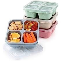 Коробка для закусок 4 отделения цена и информация | Посуда для хранения еды | kaup24.ee